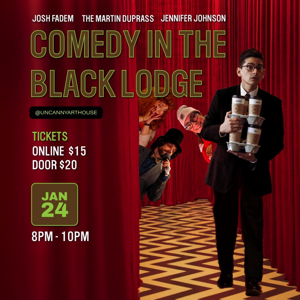 Comedy in the Black Lodge banner