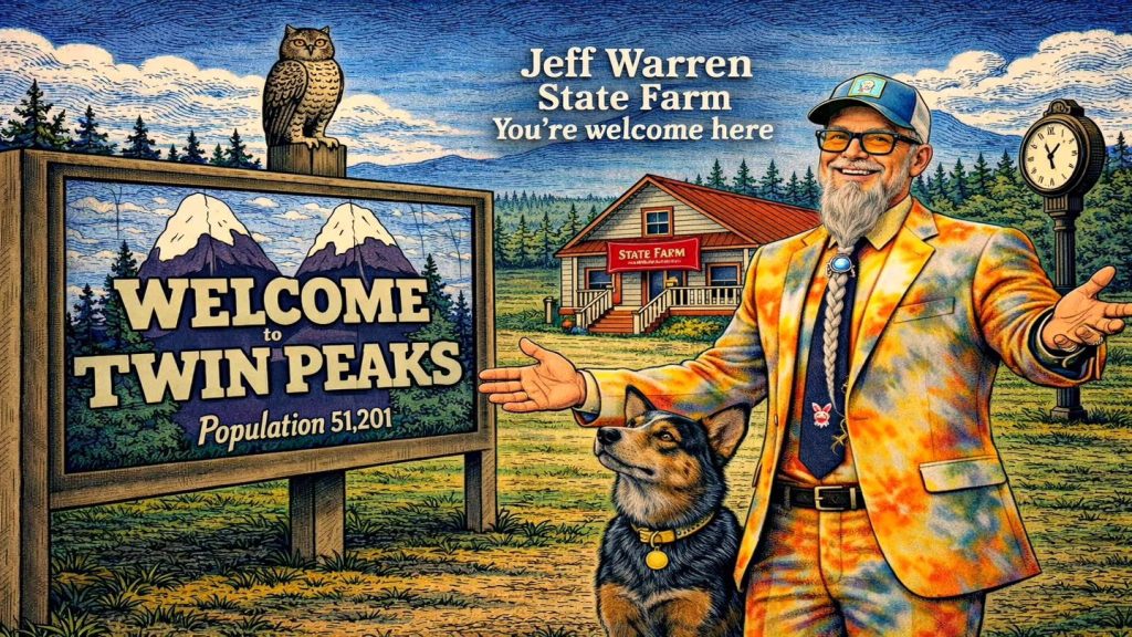 Jeff Warren State Farm Agent - Twin Peaks Logo