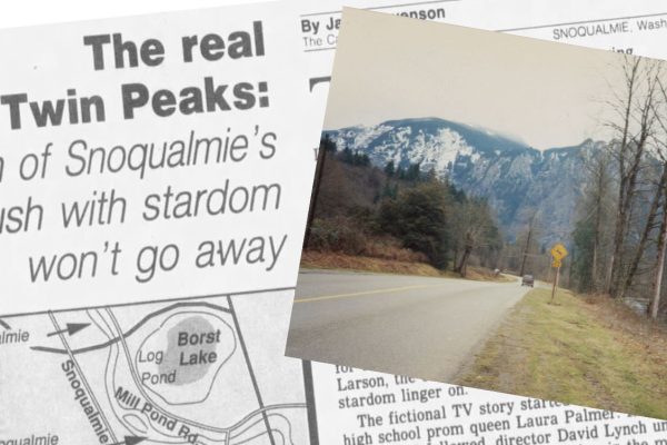 Newspaper article and photo of Reinig Road
