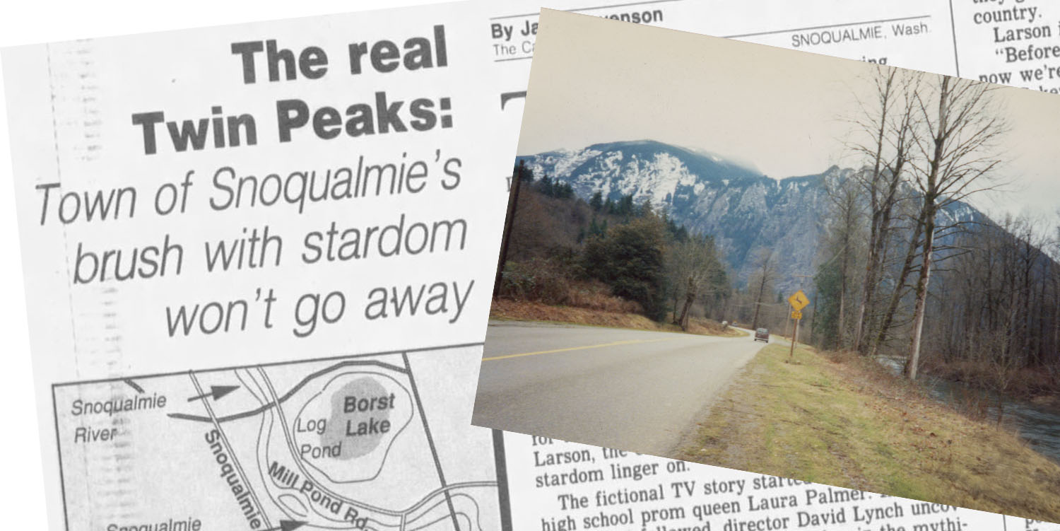 Newspaper article and photo of Reinig Road