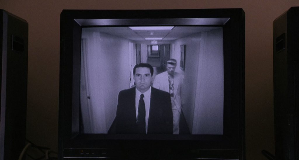 TV screen with Cooper and Jeffries