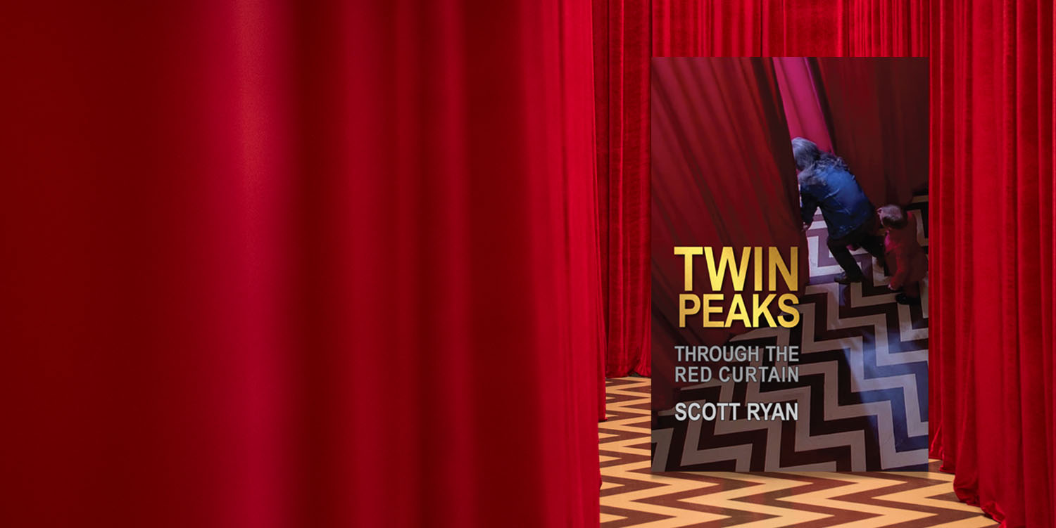 Twin Peaks Through The Red Curtain Book cover in the Red Room Hall