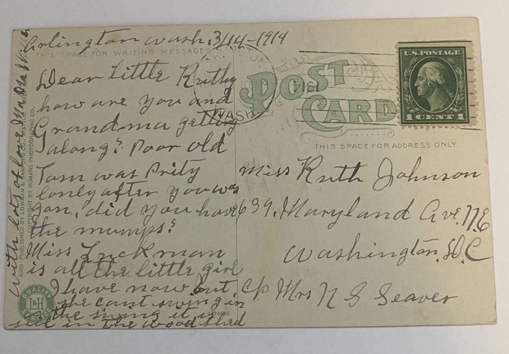 Back of Postcard
