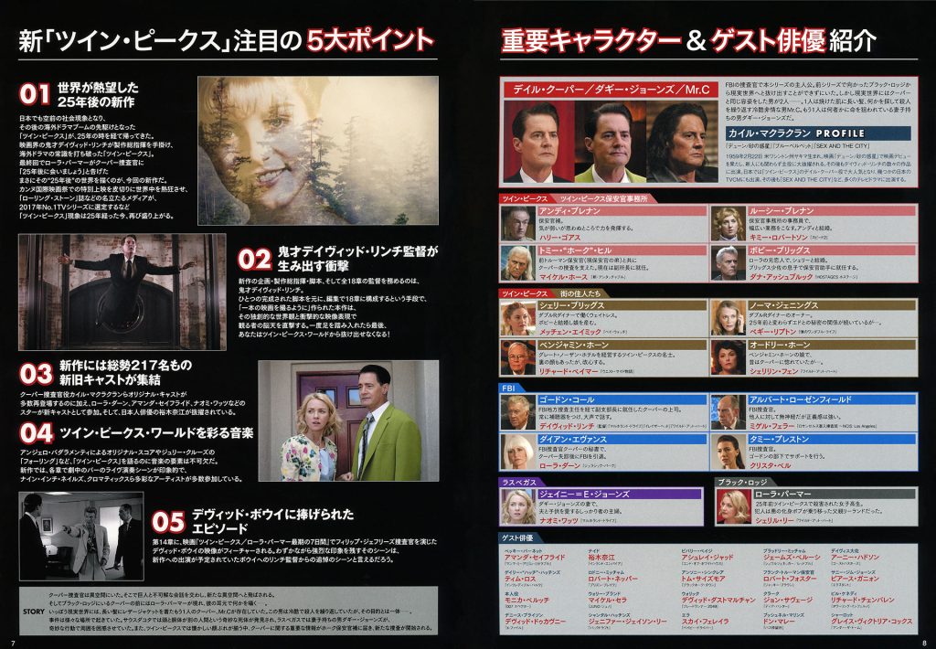 Image from Twin Peaks the Return including charcater bios