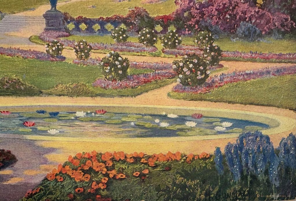 Reflecting pond in artwork by Max Gundlach