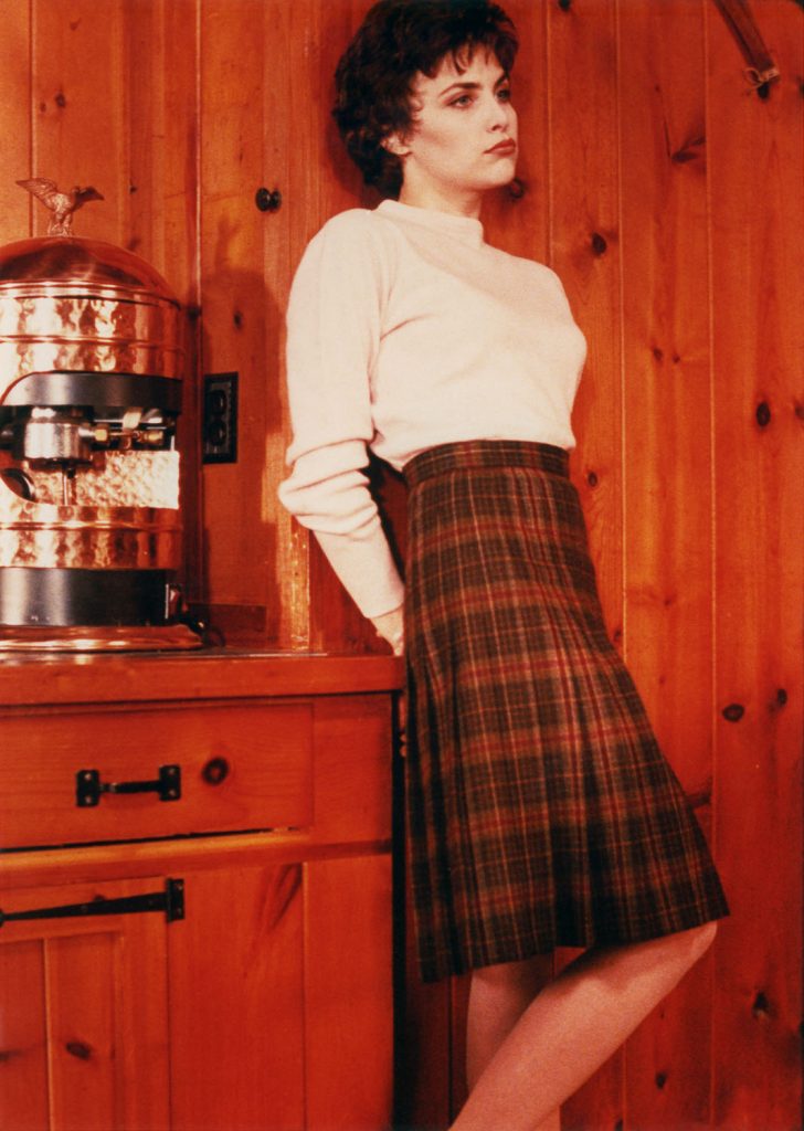 Audrey Horne in the dining room