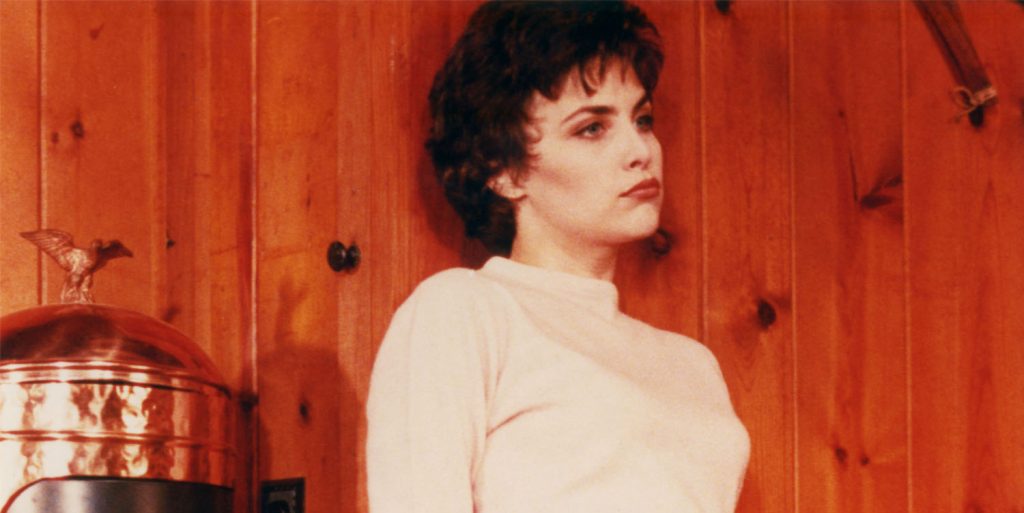 Audrey Horne in the dining room