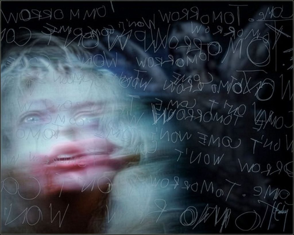 Lori Earley's framed artwork titled, "Deliverance."