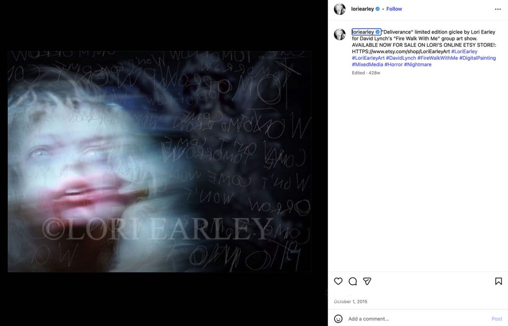 Lori Earley's framed artwork titled, "Deliverance."