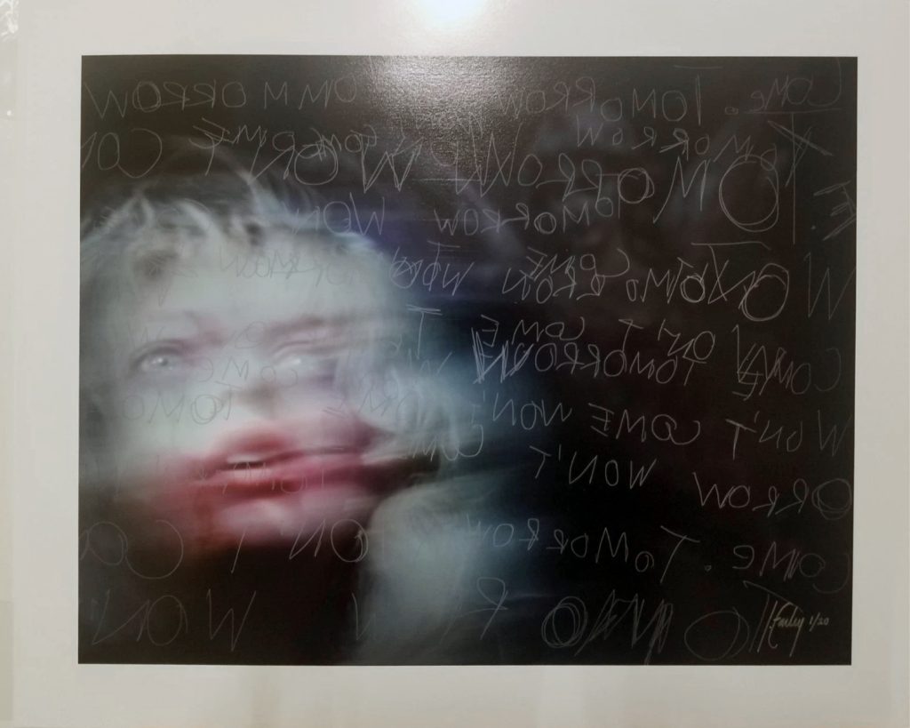 Lori Earley's framed artwork titled, "Deliverance."