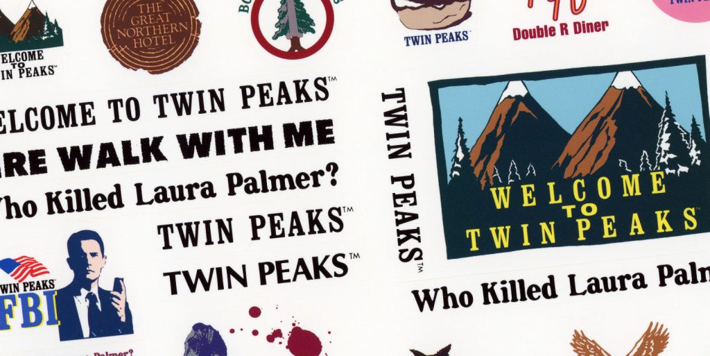 Twin Peaks themed stickers