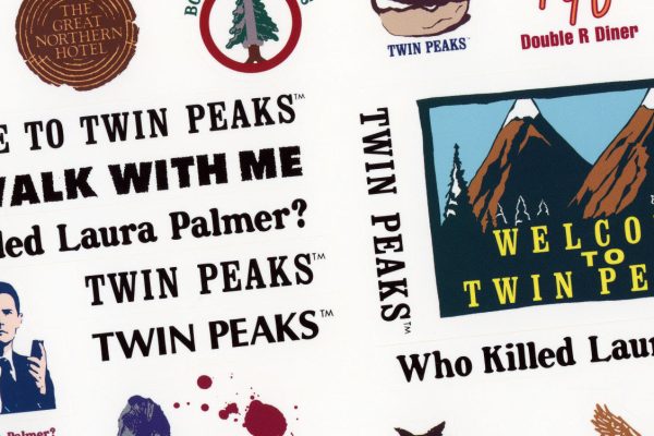 Twin Peaks themed stickers