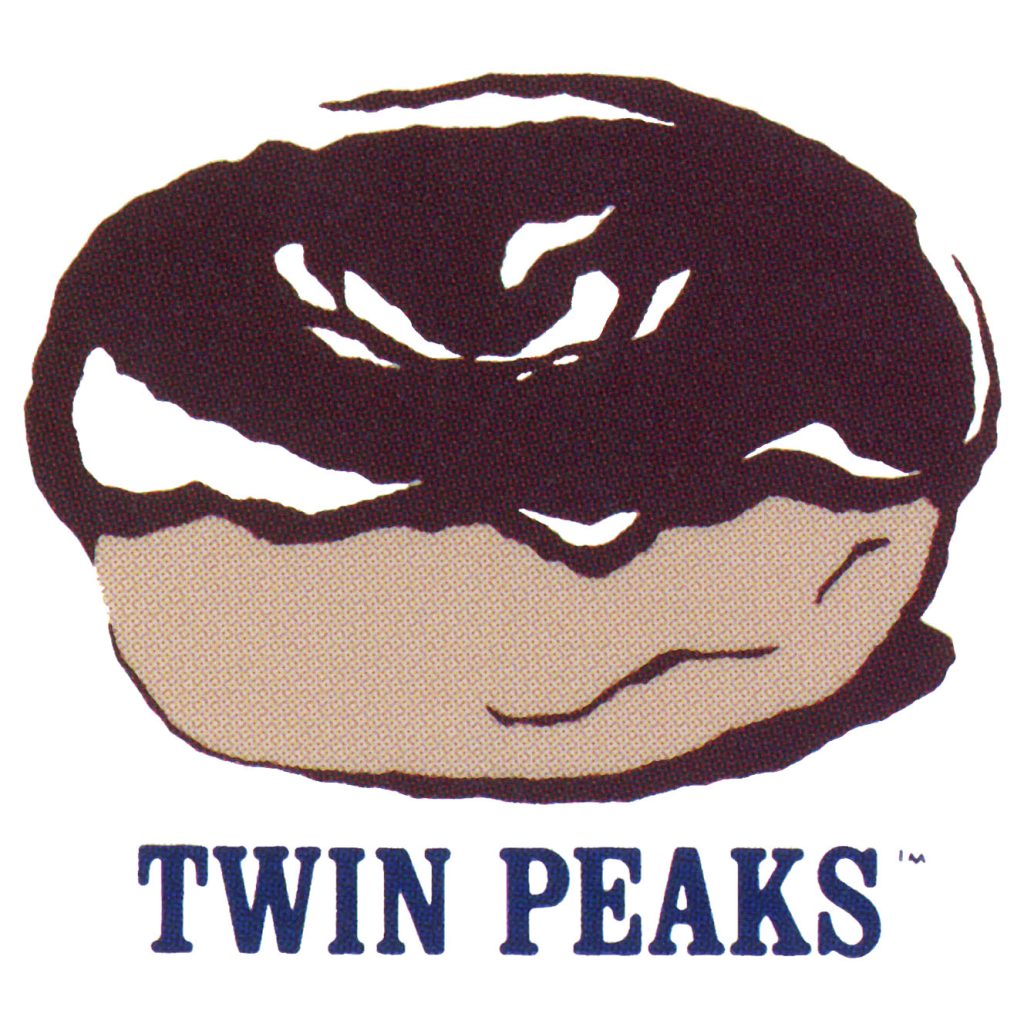 Doughnut drawing with the words "Twin Peaks"