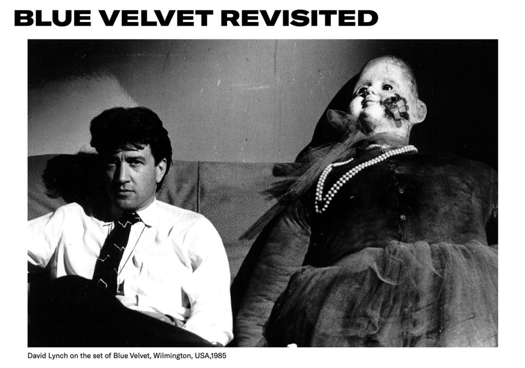 David Lynch on the set of Blue Velvet