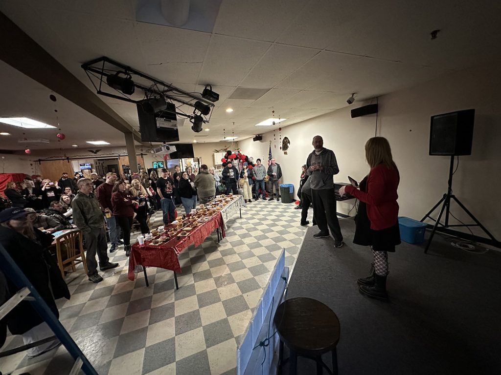 Scott and Anita on stage