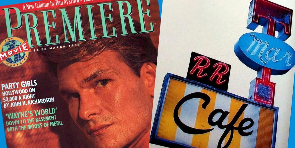 Premiere Magazine cover and Mar-T-Cafe sign