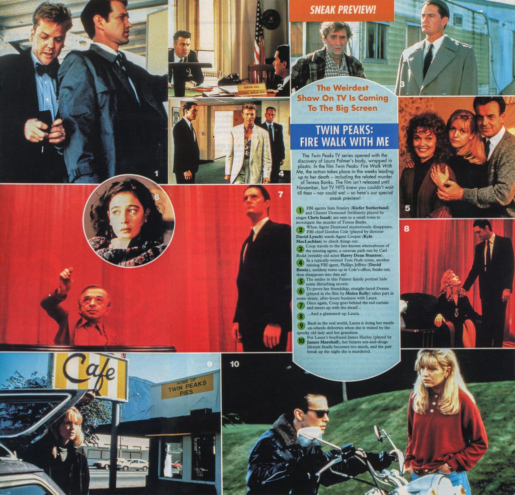 Sneak preview of Twin Peaks: Fire Walk With Me in TV Hits