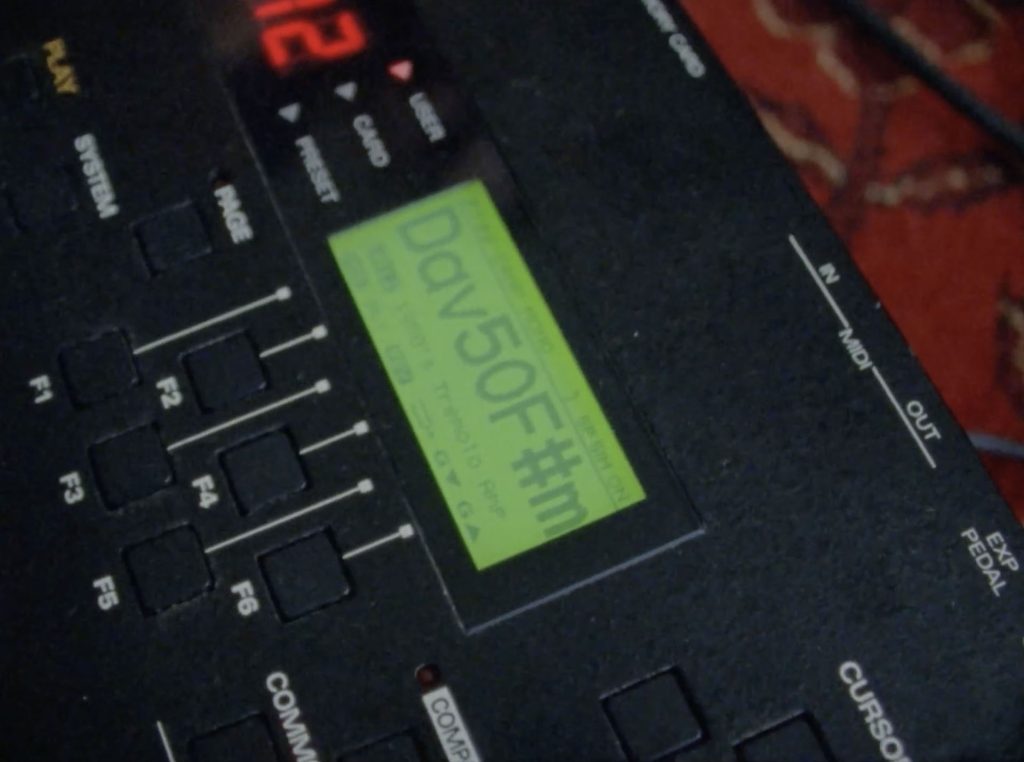 DAV 50 preset on Roland Synthesizer unit