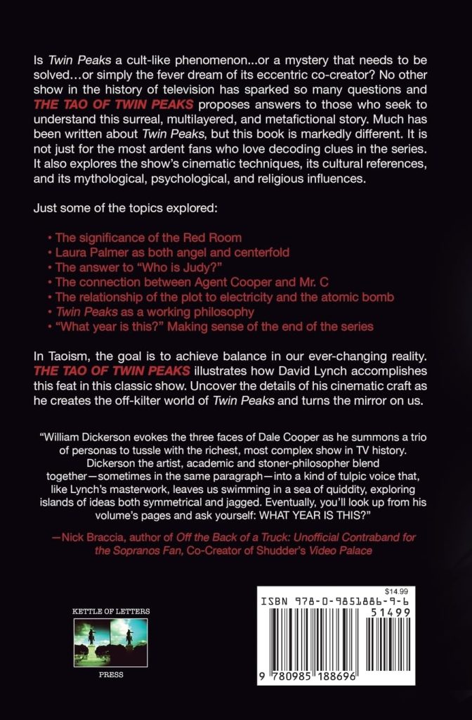 Back of Tao of Twin Peaks Book