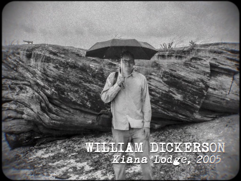 William Dickerson by Laura's Log at Kiana Lodge in 2005