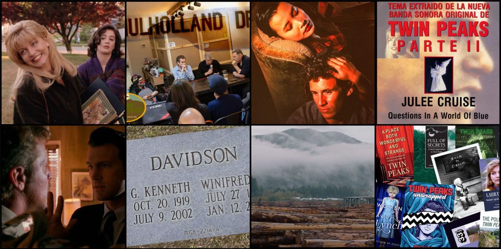 Image collage with photos from Twin Peaks