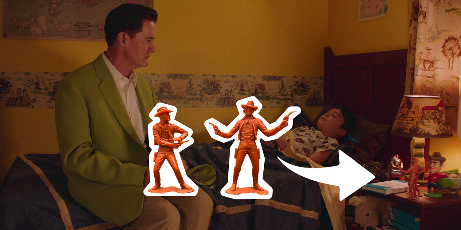 Sonny Jim's bedroom with Cowboy Figures