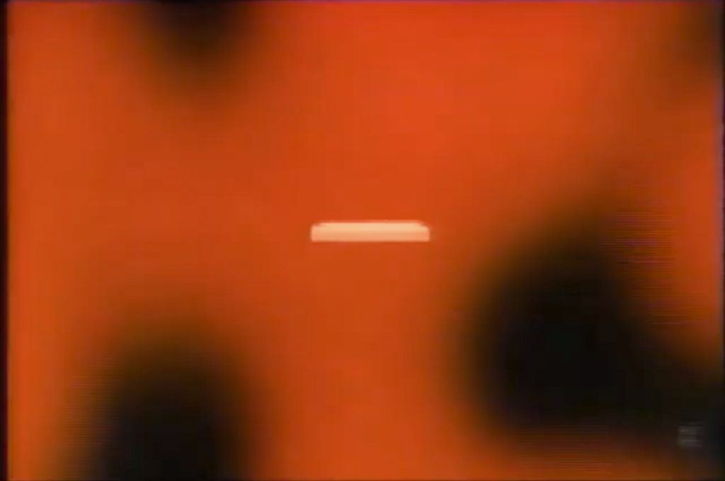 Red background with the side of a frame