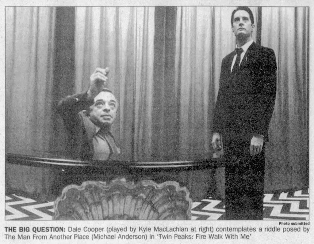 Little Man from Another Place and Dale Cooper in the Red Room