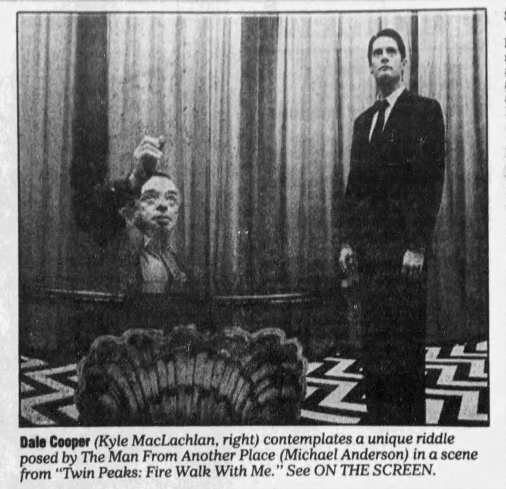 Little Man from Another Place and Dale Cooper in the Red Room