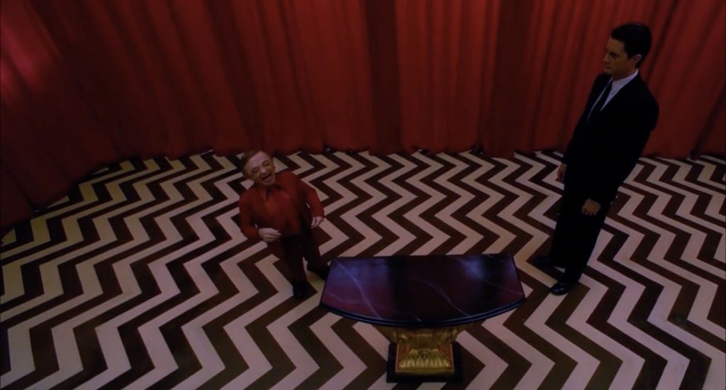 Little Man from Another Place and Dale Cooper in the Red Room
