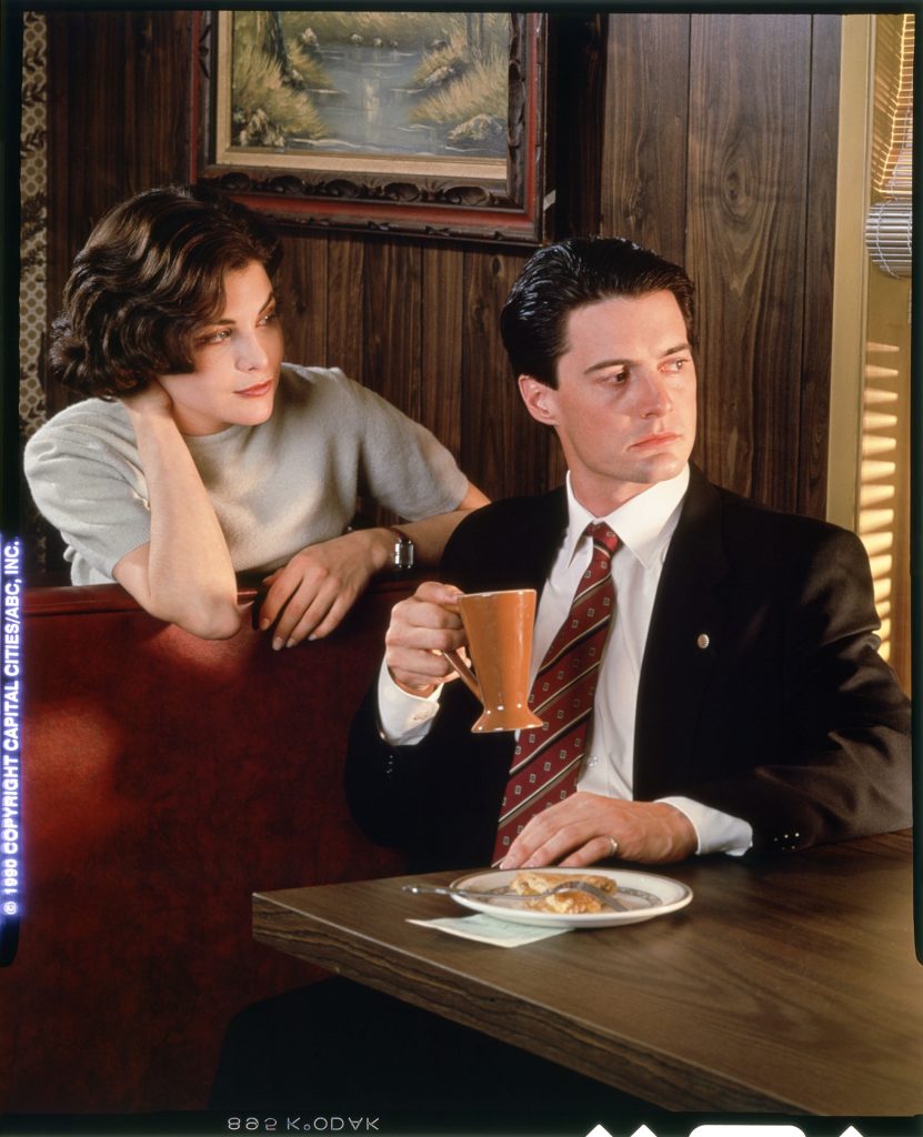 Audrey Horne and Dale Cooper at the Double R Diner