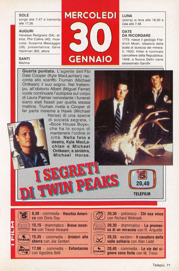 Television program listings