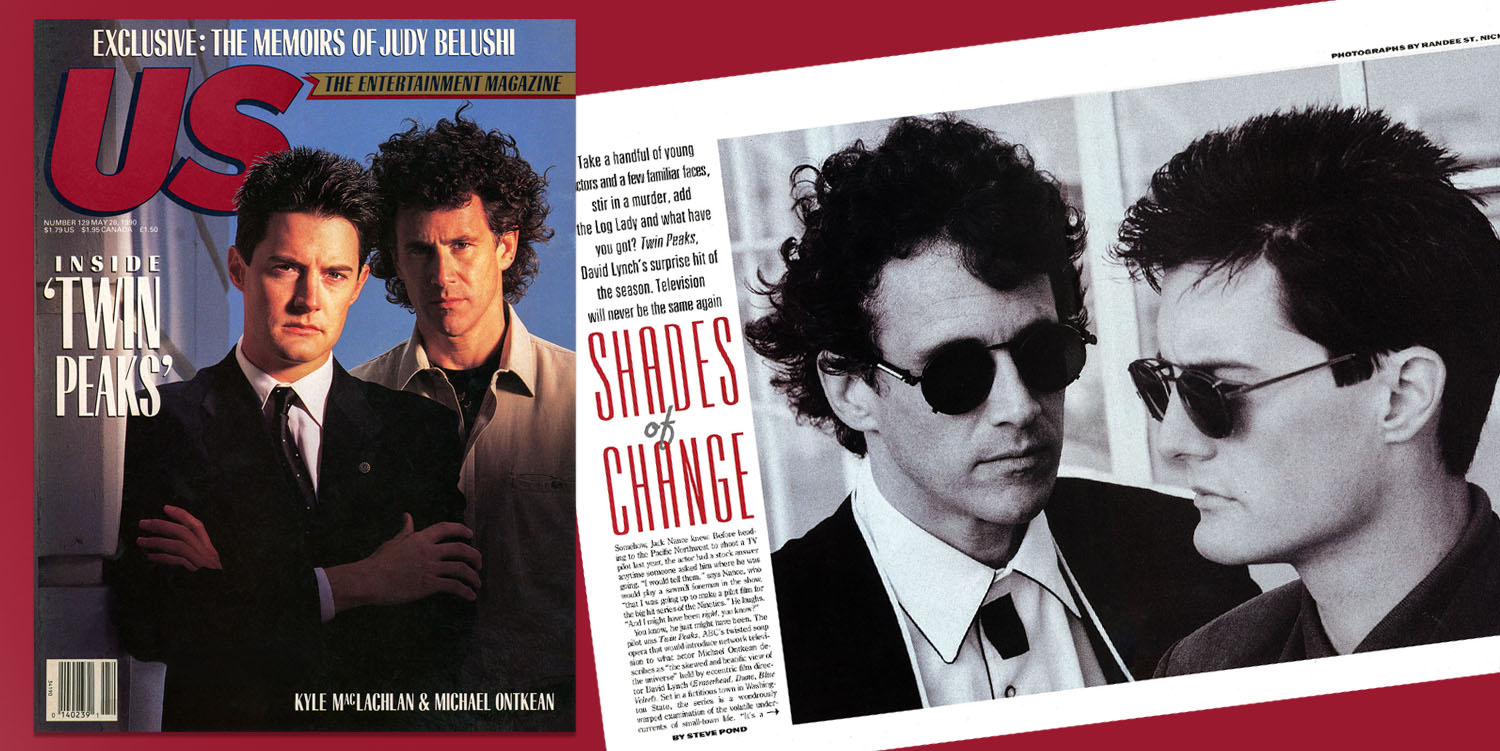 Cover of US magazine with Michael Ontkean and Kyle MacLachlan