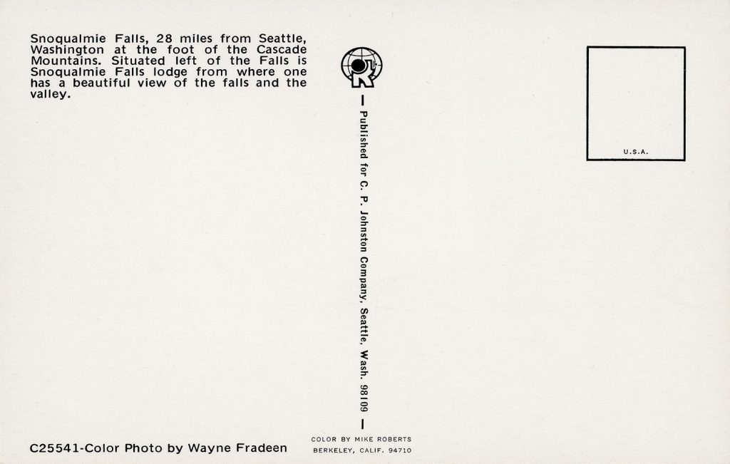 Back of Postcard