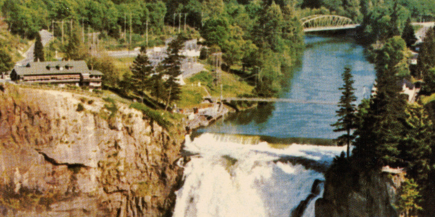 Snoqualmie Falls and Snoquamlie Valley by Wayne Fradeen