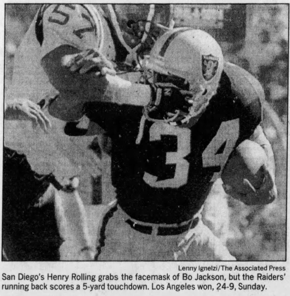 Photo of two football players