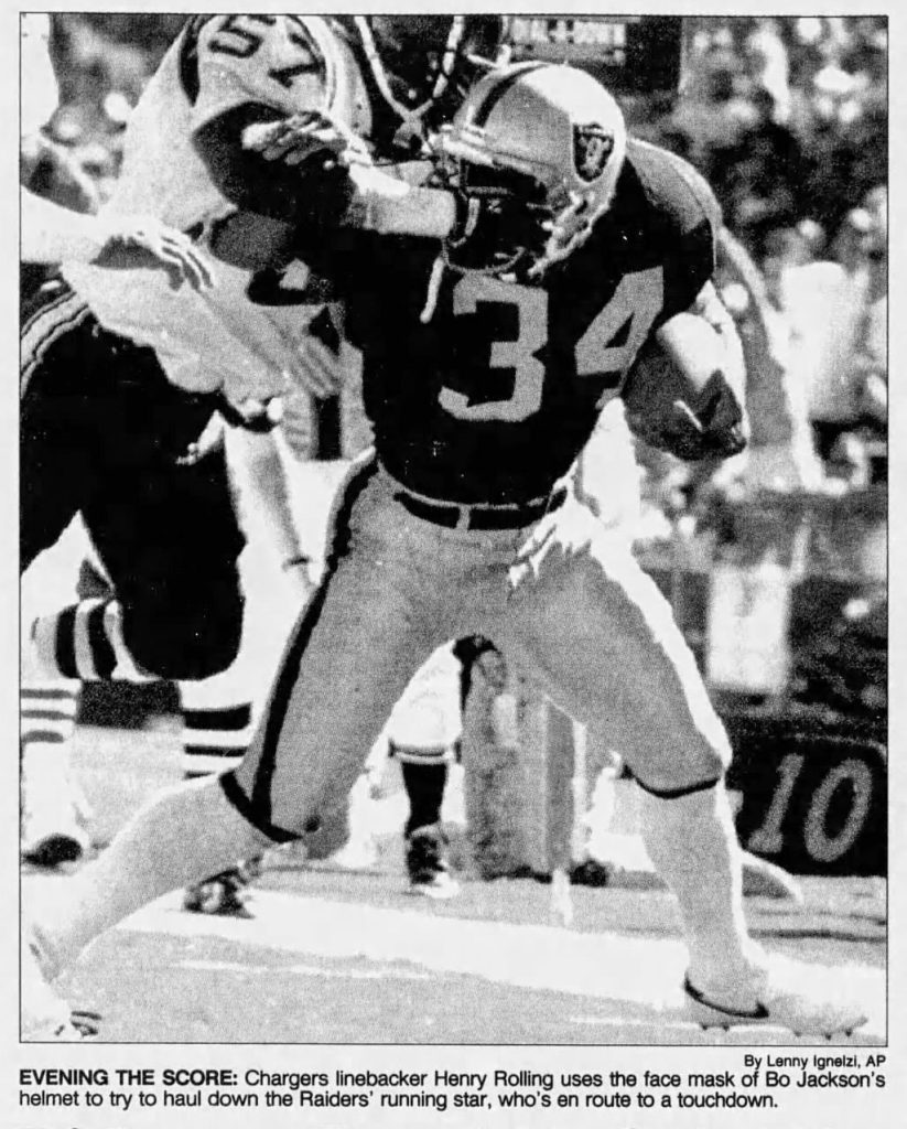 Photo of two football players