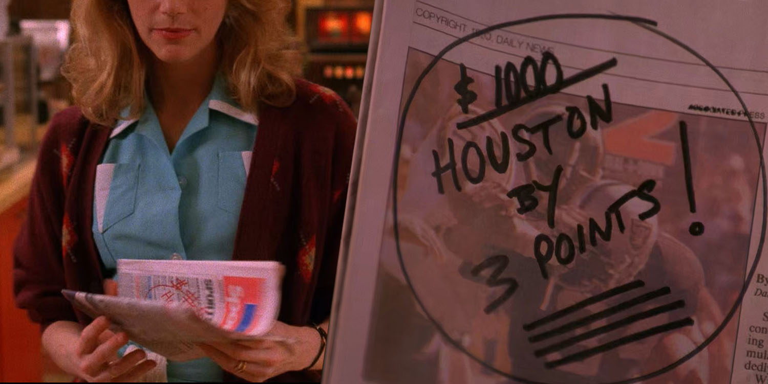 Norma Jennings holding newspaper