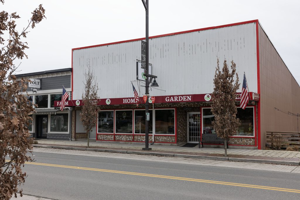 Exterior of a building in downtown Carnation