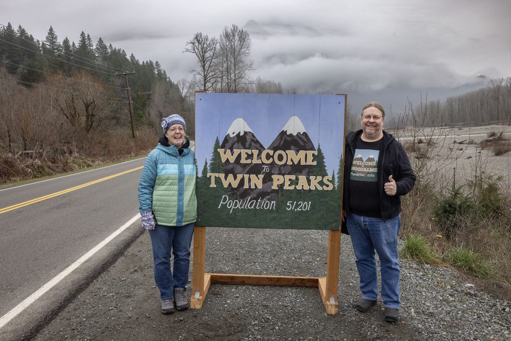Marisa and Karl Reinsch celebrating Twin Peaks Day