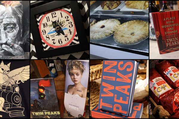 Image collage of merchandise and food