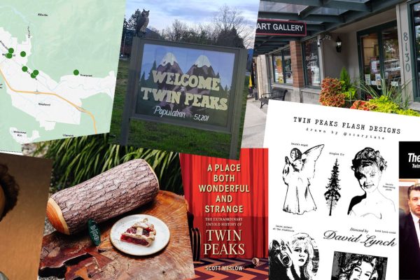 Image collage of things from The Real Twin Peaks