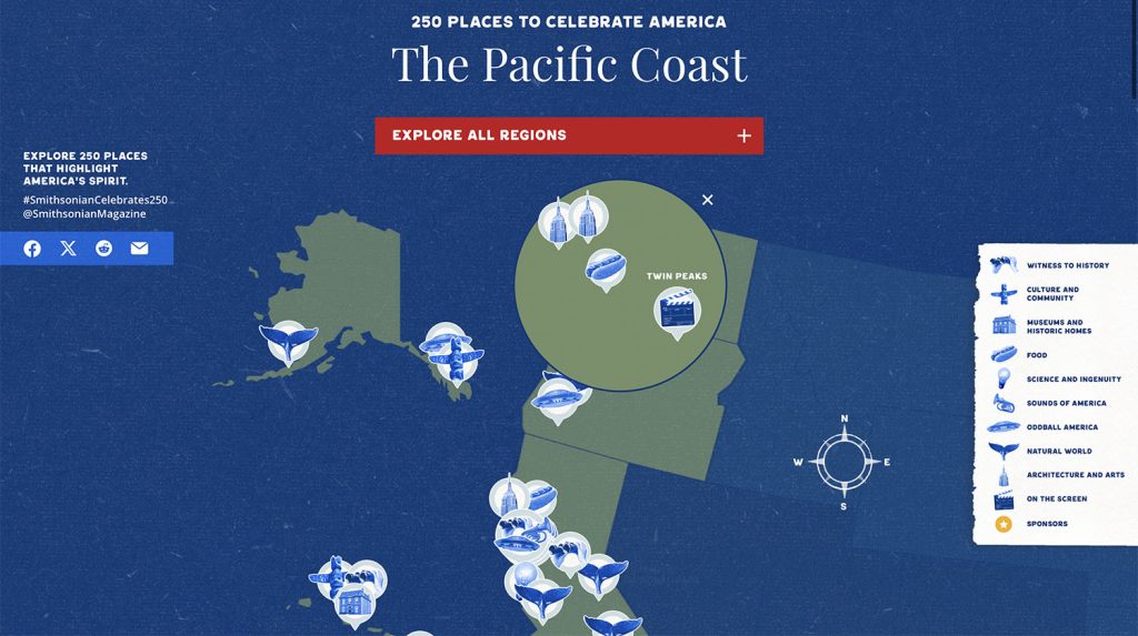 Pacific Coast map