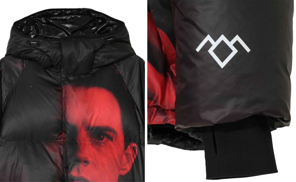 Detail of Agent Cooper-themed jacket by Undercover