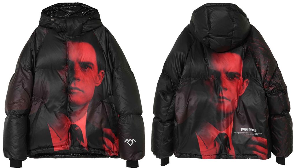 Detail of Agent Cooper-themed jacket by Undercover