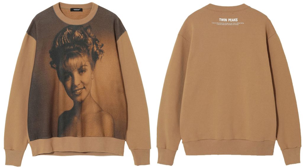 Detail of Laura Palmer-themed pullover by Undercover