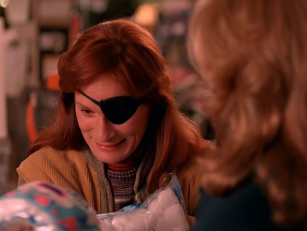 Nadine Hurley speaking with Norma Jennings