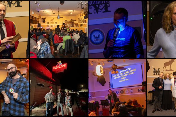 Image collage from the Improv and Karaoke night at Moose Lodge 1666