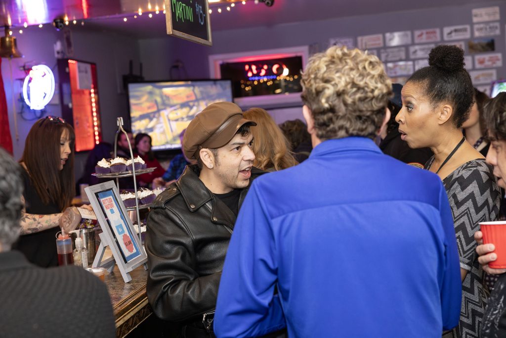 Wally Brando speaking to people