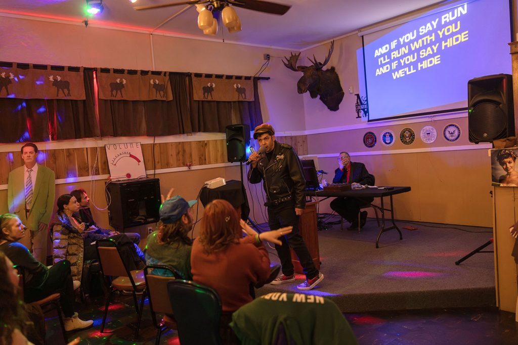 Wally Brando singing "Let's Dance"